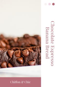 chocolate brownies on a white plate with the words choco - biscuit first class