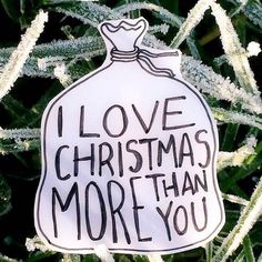 Outlaws and Skeletons 'I Love Christmas More Than You' Brooch Pin Plastic Craft, Santa Sack, O Love, Love Christmas, Plastic Crafts, Shrink Plastic, Plastic Sheets, Christmas Love, Christmas Is