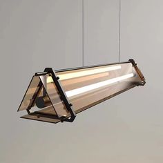 a light fixture hanging from the ceiling