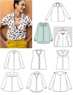 Top Couture, Diy Fashion No Sew, T Shirt Sewing Pattern, Blouse Images, Pattern Dress Women, Hippy Chic, Blouse Pattern Sewing