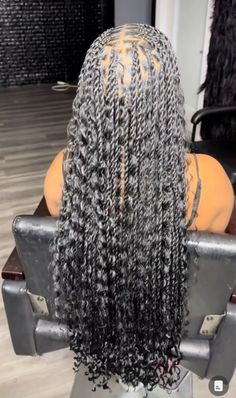 Island Twist With Curls, Cute Box Braids, Boho Twists, Goddess Braids Hairstyles, Braids With Curls, Protective Hairstyles Braids