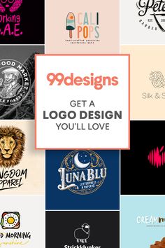 the logos for 99designs