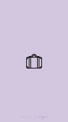 an illustration of a suitcase on a purple background