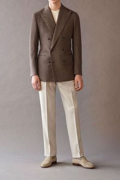 Cream Trousers Outfit, Men Prom, Mens Kurta Pajama, Blazer Outfits Men, Black Suit Wedding, Tan Suit, Classy Suits, Cream Trousers