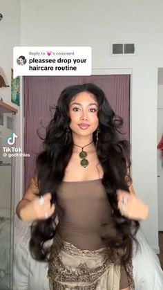 Natural Curly Hair, Long Hair Tips, Hair Growing Tips, Trendy Hairstyle, Natural Curls Hairstyles, Peinados Fáciles Para Cabello Corto, Hair Stylies