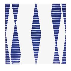 an abstract blue and white pattern with wavy lines in the middle, on a white background