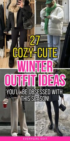 Stay cozy and stylish with these cute winter outfits! From casual to chic, discover the best looks to slay the cold this season!#WinterFashion2024 #CozyWinterStyle #WomensWinterOutfits #WinterWardrobe #FashionInspiration #WinterTrends #StayWarmandStylish #WinterFashionista #WinterStyleGoals Cute Winter Outfits For School, Warm Winter Outfit, Affordable Winter Outfits, Winter Outfit Ideas For Women, Winter Outfits 2024, Cute Winter Outfit, Cozy Winter Fashion, Winter Outfits Ideas, Winter Outfits For School