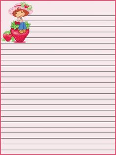 Lined Paper Printable Free Cute, Studio Ghibli Memo Pad Printable, Sanrio Notepad Printable, My Melody Notepad, Strawberry Memo Pad, Agenda Hello Kitty Pdf, Cars Birthday Invitations, Note Writing Paper