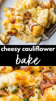 this cheesy cauliflower bake is the perfect way to use up leftover cheese