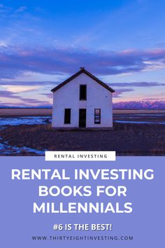 a white house with the words rental investing books for millennias