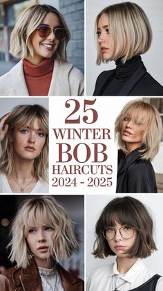 Winter Bob Haircuts 2024 - 2025 feature stacked and angled cuts, perfect for fine hair. For female styles, adding bangs or a subtle undercut can elevate the look. The Aespa-inspired bob is trendy, especially paired with a chic hat for a winter-ready style. Try a short stacked or graduated bob for a more defined finish. Add a textured finish or classic straight bob to modernize the look. Graduated Bob With Curtain Bangs, Sharp Bob Haircut With Fringe, Bobs For Straight Fine Hair, Long Stacked Bob Haircut For Fine Hair, 2025 Bob Hair Trends, Hair Cuts 2024 Trends Straight, Textured Bob Straight Hair, Stacked Haircuts For Fine Hair, Ear Length Bob With Bangs