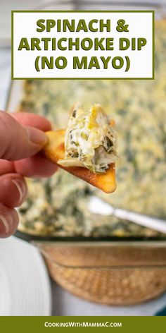 You need this Asiago Spinach and Artichoke Dip in your life! It's a creamy, cheesy hot dip with chunks of artichokes, sautéed red onions and a touch of spicy heat. A delicious, vegetarian appetizer to serve for game day, parties or even dinner! #spinachartichokedip #spinachandartichokediprecipe Vegetarian Appetizer, Spinach And Artichoke Dip, Creamy Dip, Spinach Artichoke Dip, Vegetarian Appetizers, Artichoke Dip, Asiago, Hot Dip, Spinach Artichoke