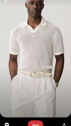 Aime Leon Dore, Paul Newman, Dean Martin, Men Fashion Casual Outfits, Black Men Fashion, White Outfits, Mens Summer, A Man, Casual Button Down Shirt