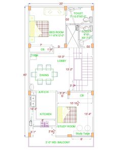 the floor plan for a small house