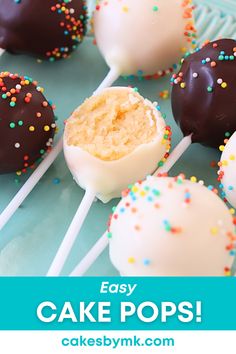 cake pops Simple Cake Pop Recipe, Cake Pop Coating Recipe, Easy Cake Pops, Cakes By Mk, Perfect Cake Pops, Cake Pops Recipe, Cake Pop Recipe Easy, Cake Pop Maker, Cake Tips