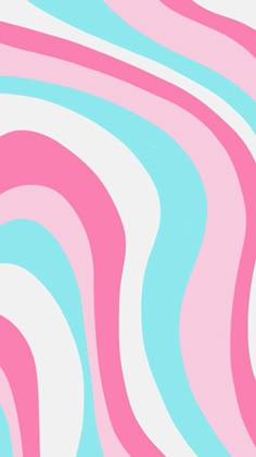 a pink and blue abstract background with wavy lines