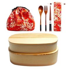 Product in stock Price: from $42.90 Wooden Bento, Traditional Bento, Fabric Lunch Bag, The Great Wave Of Kanagawa, Responsible Consumption, Wave Of Kanagawa, Japanese Bento Box