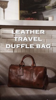 Crafted of full grain leather & the most durable of canvases, these duffle bags have a distressed vintage finish and plenty of room for all your work, sport, or travel products. Work Trip, Mens Travel, Travel Duffle Bag, Leather Duffle Bag, Mens Travel Bag, Leather Duffle, Travel Duffle, Duffle Bag Travel, Travel Products