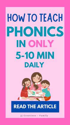 the book how to teach phonics in 5 - 10 minutes daily is shown