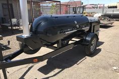 a trailer with a tank attached to it