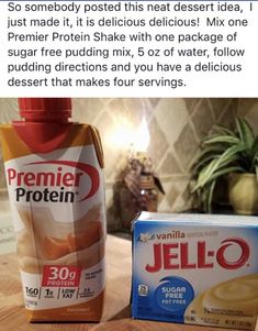 Sleeve Meals, Inflammatory Soup, Metabolic Recipes, Clear Liquid Diet, Protein Drink Recipes, Ww Ideas, Protein Ideas, Bariatric Sleeve, Sugar Free Pudding