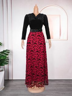 Elevate your fashion style with our luxurious Maxi Dress. Party Long Dress, Printed Velvet, African Maxi Dresses, Summer Retro, High Waist Dress, Retro Print, Women Party, Dress Maxi, Summer Parties