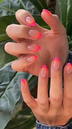 Teen Nails, Spring Break Nails, Unghie Sfumate, Cute Simple Nails, Broken Nails, Colorful Nails, Vacation Nails