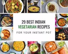 The BEST collection of 29 Instant Pot Indian Vegetarian Recipes from the best Indian food blogs! You can find a variety of vegetarian curries, lentils, beans and rice recipes from all over India | #indian #vegetarian #instantpot #pressurecooker #paneer, #curry #lentils #beans #rice #pipingpotcurry | pipingpotcurry.com Curries Lentils, Beans And Rice Recipes, Indian Vegetarian Dinner Recipes, Instant Pot Vegetarian Recipes, Curry Lentils, Veg Dinner Recipes, Simple Healthy Breakfast, Vegetarian Curries