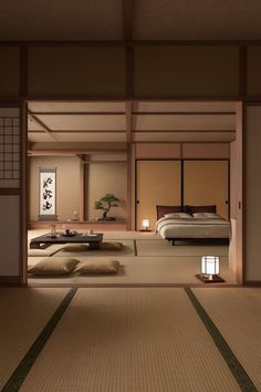 Korean Inspired Interior Design, Japanese Indoor Design, Japanese Swedish Interior Design, Japanese Sitting Room, Modern Hanok House, Room Decor Japanese Style, Home Decor Japanese Style, Japanese Apartment Aesthetic