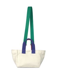 Ready to stride into weekend adventures in style? Our Carry All Small offers the perfect size, cute color block design and canvas material to match your every mood. Whether you’re on-the-go exploring or just casually strolling, this tote is your go-to companion. 100% Cotton Canvas Inner pocket for essentials Snap button closure Fixed top handles Detachable woven cross-body strap Machine washable Dimensions:9"L x 7.5"H x 6"D (23cm L x 19cm H x 15cm D)When folded and lay flat:15"L x 7.5H (38cm L x Casual Beige Canvas Bag For Weekend, Green Casual Canvas Bag, Casual Rectangular Canvas Bag With Canvas Lining, Casual Weekend Canvas Tote Bag, Casual White Canvas Bag With Leather Handles, White Casual Canvas Bag, Sporty Cotton Bags For Daily Use, Green Canvas Bag For Spring, Sporty Canvas Bag For Weekend