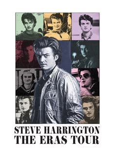 the poster for steve harington's movie, the eras tour is shown