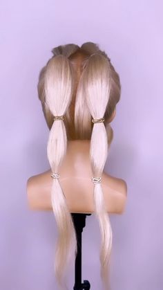 Joseph I'Anson | Are you looking for an easy way to create a super cute half up style? Then this easy to follow tutorial is for you! L’IMAGE Mannequin -... | Instagram Faux Braid, 2 Ponytails, Easy Hair Up, Love Hairstyles, Faux Braids, Easy Care Hairstyles, Hair Hack, Twisted Hair, Short Hair Hacks