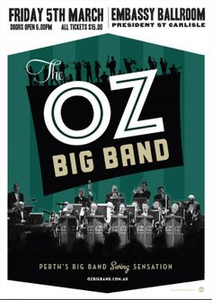 the oz big band poster