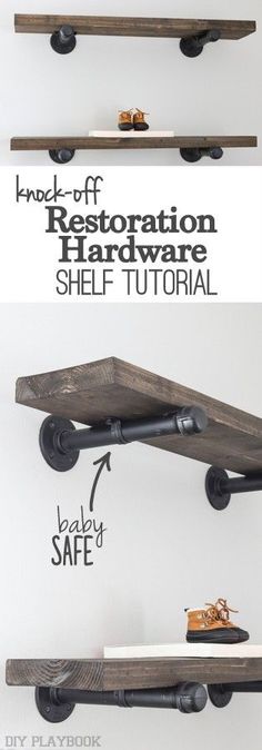 the instructions for how to build a diy shelf with wheels and wood planks