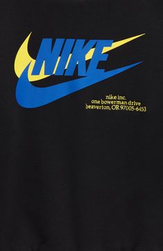 Double Swooshes mean double the fun in this sporty sweatshirt made from cozy fleece to keep your kiddo warm. 80% cotton, 20% polyester Machine wash, tumble dry Imported Nike Drawing, Kids Sportswear, Nike Wallpaper, Nike Kids, Nike Jordan, Nike Logo, Graphic Sweatshirt, Nike, ? Logo