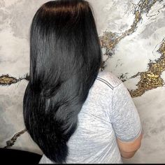 No Shedding Silky And Soft. Hair Can Be Dye To Your Color Of Choice Black Dye Hair, Weave Curls, Corte Shag, Black Hair Styles, Best Human Hair Extensions, Pressed Natural Hair, Stylish Short Hair, Dye Hair, Medium Long Hair