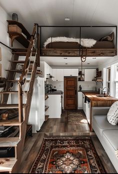 Rustic Tiny House, Tiny House Bedroom, Homes Exterior, Best Tiny House, Rustic Farmhouse Kitchen, Tiny House Decor