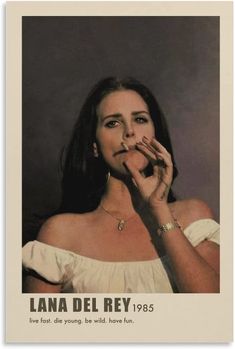 Lana Del Rey Poster Vintage, Lana Del Rey Poster, Posters On Wall Bedroom, Canvas Wall Art Living Room, Living Room Poster, Vintage Room Decor, Dorm Posters, Art Cover, Poster Room