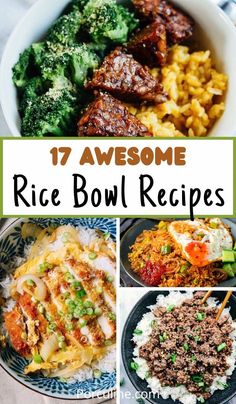 Rice Bowl Recipes What To Make For Lunch, Rice Bowl Recipes, Lunch Bowl Recipe, Satisfying Meals, Healthy Bowls Recipes, Rice Bowls Recipes, Dinner Meal, Lunch Bowl, Healthy Bowls