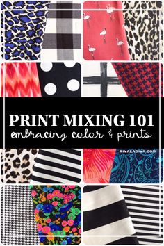 How to Mix Prints - Melly Sews Mixed Pattern Dress, Mixing Fabrics Patterns, Mixed Prints Outfit, Printed Outfits, Melly Sews, Print Mixing, Passion Work