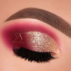 Red And Gold Makeup Looks, Colorguard Makeup, Bday Makeup, Quince Makeup, Burgundy Makeup Look, Gold Eyeshadow Looks, Burgundy Eye Makeup