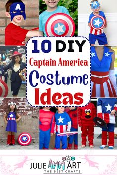 captain america costume ideas for kids that are easy to make and great for halloween costumes