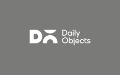 the daily object logo is shown in white on a gray background, and it says daily objects