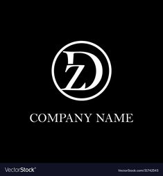 the letter z is inscribed in a circle with a black background and white letters on it