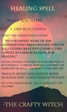 Healing Spell For Others, Spell For Health For Others, Spells For Healing Others, Healer Mark, Healing Spells For Others Health, Health Spells, Wiccan Beliefs, Healing Spell