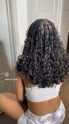 Blue And Black Braids, Hairstyles Braids Short, Black Braids Hairstyles, Braids Short, Women Cornrows, Braids Knotless, Twisted Hair