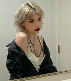 Kailee Morgue, Short Blonde, Mullet Hairstyle, Short Blonde Hair, Cut My Hair, Hair Inspo Color, Hair Stuff