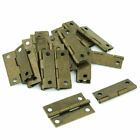 brass plated cabinet door hinges, set of 10 - 1 / 2