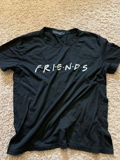 Friends Tv Show Black T Shirt Women’s Medium Fcyoso Brand The item is in used but great condition, and is from a non-smoking home. Shipping is only $2.99 for single shirt purchased. LOVE to combine shipping. Each additional shirt only .50 cents extra. So check out my new store filled with vintage and hard to find t-shirts. Thanks for viewing! Friends Shirts Tv Show, Black T Shirt Women, Friends Tv Show Shirt, Friends T Shirt, Guy Best Friend, Friends Tee, Single Shirt, Friends Tshirt, Friends Show