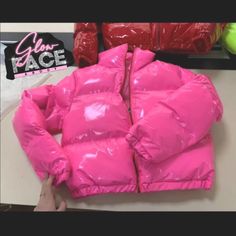 Brand New. Sizes S-L. True To Size. Pink Puffer Jacket, Pink Ladies, Puffer, Bomber Jacket, Jackets & Coats, Jackets For Women, Brand New, Pink, Women Shopping